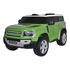 Mini Carro Eletrico Controle Land Rover Defender Verde