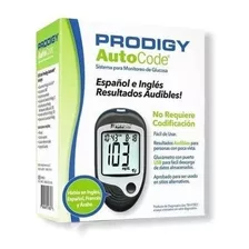 Glucometro Prodigy Autocode Con Voz + 10 Tiras + 10 Lancetas