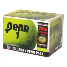 Penn, Caja C/36 Pelotas (12 Botes) De Tenis Fieltro Y Caucho