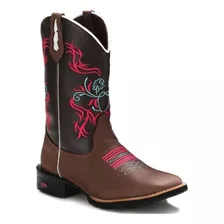 Bota Botina Feminina Country Cano Longo Texana Montaria