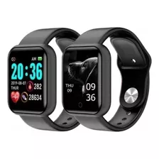 Smartwatch Kit Com 2 Relogios Inteligente D20 Y68 Bluetooth