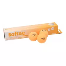 Caja Pelotas Ping Pong Softee X6 Naranja Tenis De Mesa