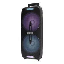 Parlante De Bajo Doble Para Fiesta 20 Watts Rms Tzumi Color Negro 110v