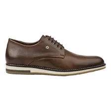 Zapato Derby Plain Toe Ringo Ryker 01 De Cuero Atanado Caoba Diseño Liso 42 Ar Para Adultos - Hombre