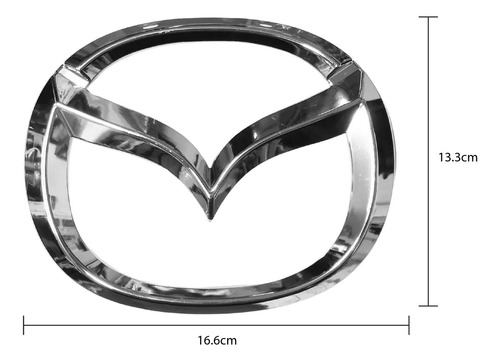 Emblema Parrilla Mazda Cx-5 16.6cm X 13.3cm Cromo Foto 2