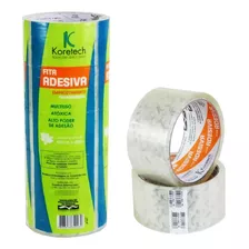 Kit 5 Fita Adesiva Transparente Grossa/larga 48mm X 40m