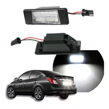 Par Luz Placa Nissan Versa 2012 A 2020 Lâmpada Led Branco