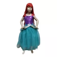 Disfraz Vestido De Sirenita Princesa Disney Para Niñas Mod2