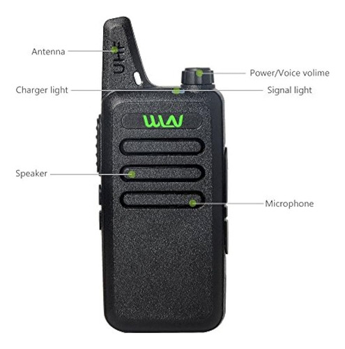 Wln Kdc1 Mini Walkie Talkie Uhf 400  470 Mhz Radio Bidirecci Foto 2