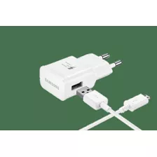 Carregador Samsung Micro Usb (v8) Branco A01 Core Sm-a013