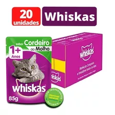 Petisco Sachê Whiskas 20un Para Gatos Adultos Sabor Cordeiro