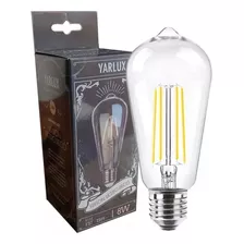 Lampara Led Vintage Filamento 8w Luz Fria E27 Dimerizable Color De La Luz Blanco Frío