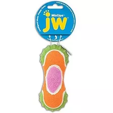 Petmate Jw Mixups Acanalado Con Barra, Rosa - Naranja - Verd