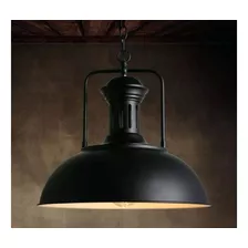 Campana Techo - Industrial/vintage-metal Color Negro-retro