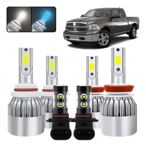 Kit De Focos Led 9005 H11 9145 Para Dodge Ram 2009-2010