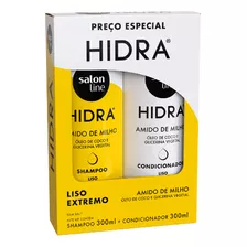 Kit Shampoo+condicionador Hidra Salon Line Amido Milho 300ml