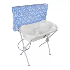 Banheira Para Bebê Com Trocador New Floripa Azul Tutti Baby