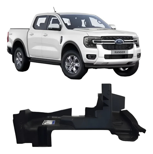 Defletor Ar Radiador Direito Ford Ranger 20/23 Fd4187 - Ford - Código 180368345048