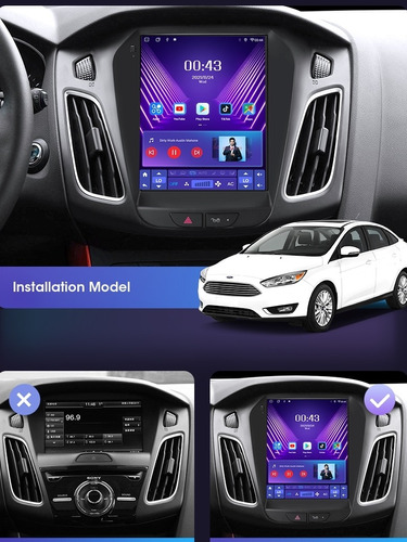 Estereo Ford Focus 12 19 Tesla Pantalla Android Radio Wifi  Foto 2