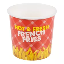 Envase De Carton Con Impresion/papas Fritas 12oz (50 Und)