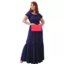 Vestido Longo Ciganinha Viscolinho Moda Evangélica