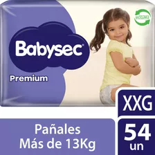 Pañales De Bebé Babysec Premium Flexiprotect 54 Un Xxg