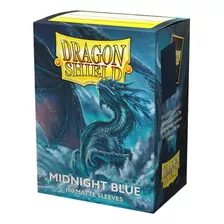 Sleeves Dragon Shield Matte Midnight Blue Azul Escuro Padrão