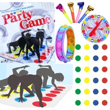 Twister Juego De Piso Clásico Partido Ruleta De Familia,7pcs