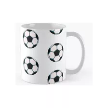 Taza Balón De Fútbol Azul Calidad Premium