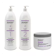 Primont Kit Grande Silver Shampoo + Acond + Tratamiento