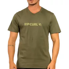 Camiseta Rip Curl New Icon Wt24 Masculina Dark Olive