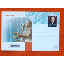 Tarjeta Entero Postal Homenaje A Eva Perón 
