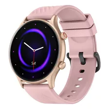 Reloj Inteligente Smartwatch Zeblaze Btalk 2 Lite, Color De Correa Rosa, Color Negro, Color De Bisel, Diseño De Correa Milanés