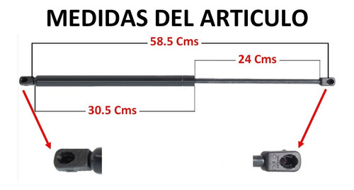 87-95 Nissan Pathfinder Par Amortiguadores Cajuela 2 Piezas Foto 2