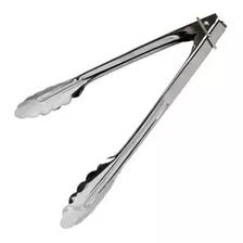 Pegador De Inox 38 Cm Profissional Churrasco Salada Cor Cromado