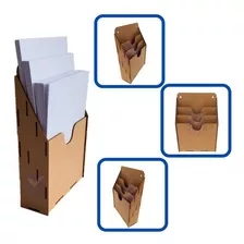 Porta Documentos A4 Em Mdf Com 3 Baias