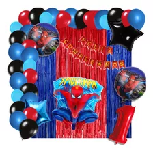 Kit De Decoración Globos Metálicos (49 Piezas) - Spiderman