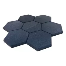 Espuma Acústica Hexagonal C/10 Und 30cm X 3,5cm Lisa 