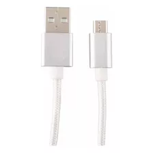 Cable Blanco Micro Usb Dd-microbfab3m