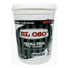 Crema Fina Para Bolear Calzado Negro El Oso 1kg 