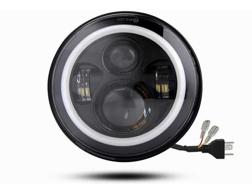 Faro Led 7 H4 H13 Hype Jeep Wrangler Toyota Harley Vw Sedan  Foto 4