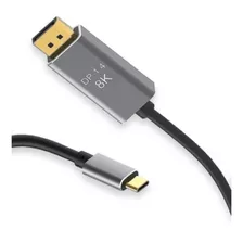 Cable Usb C 3.1 A Displayport 1.4 8k 60hz/4k 144hz De 2 Mts.