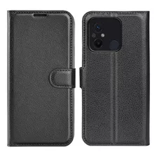 Flip Cover Para Xiaomi Redmi 12c + Lámina Vidrio 