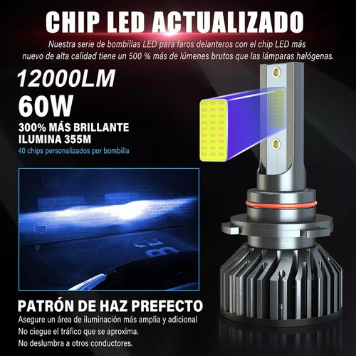 Para Gmc Envoy 2002-06 Led Faro 9005 Hb4+luz Antiniebla 880 Foto 4