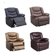 Sillón Reclinable Eléctrico Tapiz Tela En 2 Colores Elija 