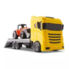 Caminhão Brinquedo Plataforma C/ Carregadeira - Orange Toys