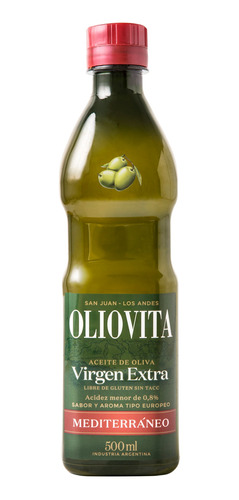 Aceite Oliva Virgen Extra Oliovita Mediterráneo Pet 500ml