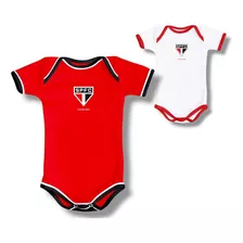 Roupa De Time Body Para Bebe São Paulino Listrado Campeão 