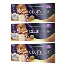 Kit 3 Papel Alumínio Mechas Alumihair 12 X 30 C/ 320 Folhas