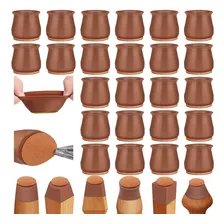 Kit 24 Pcs Protetor De Pés Cadeira De Feltro De Silicone